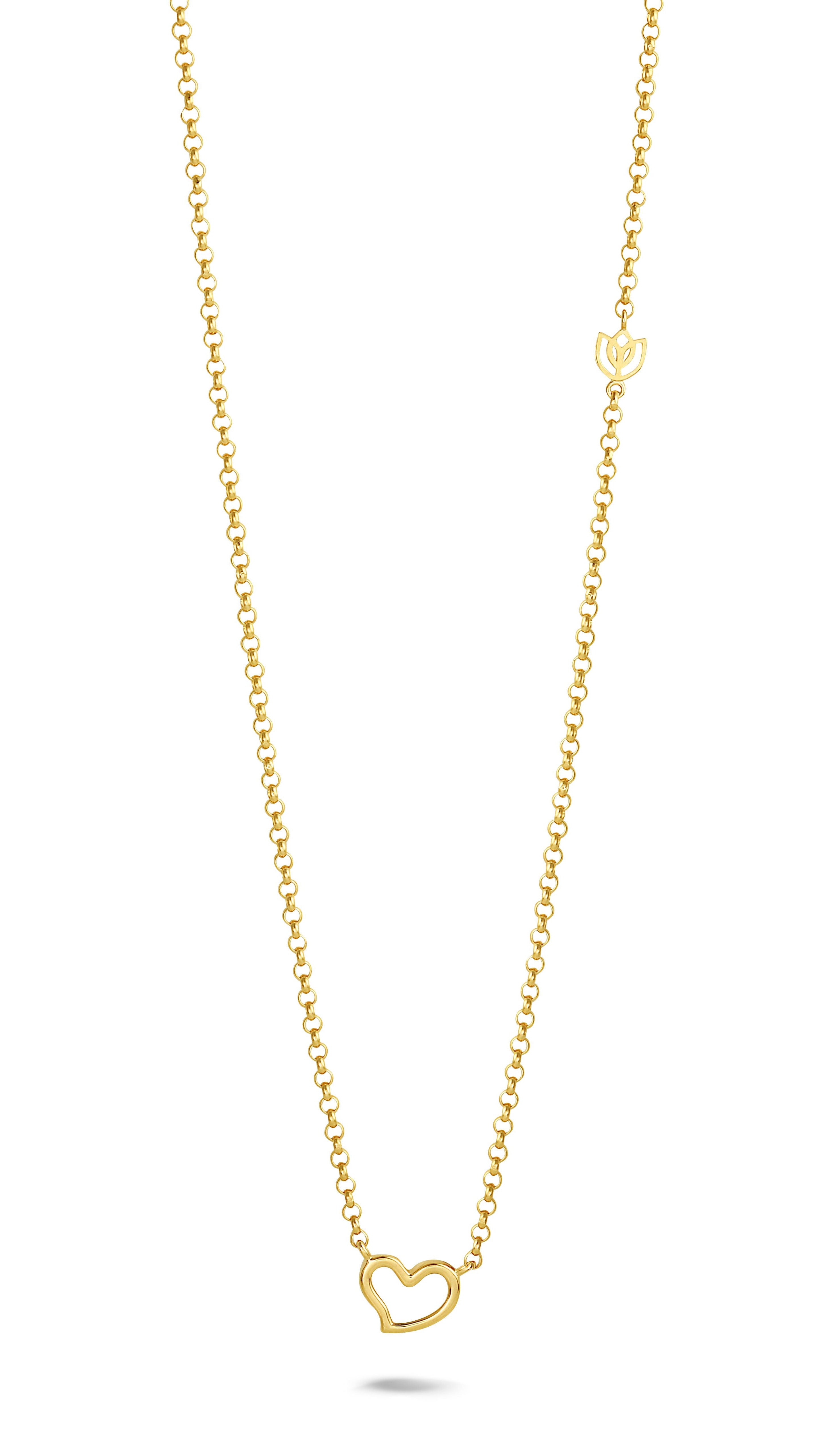 Y&G Collier | Heart & 18k gold