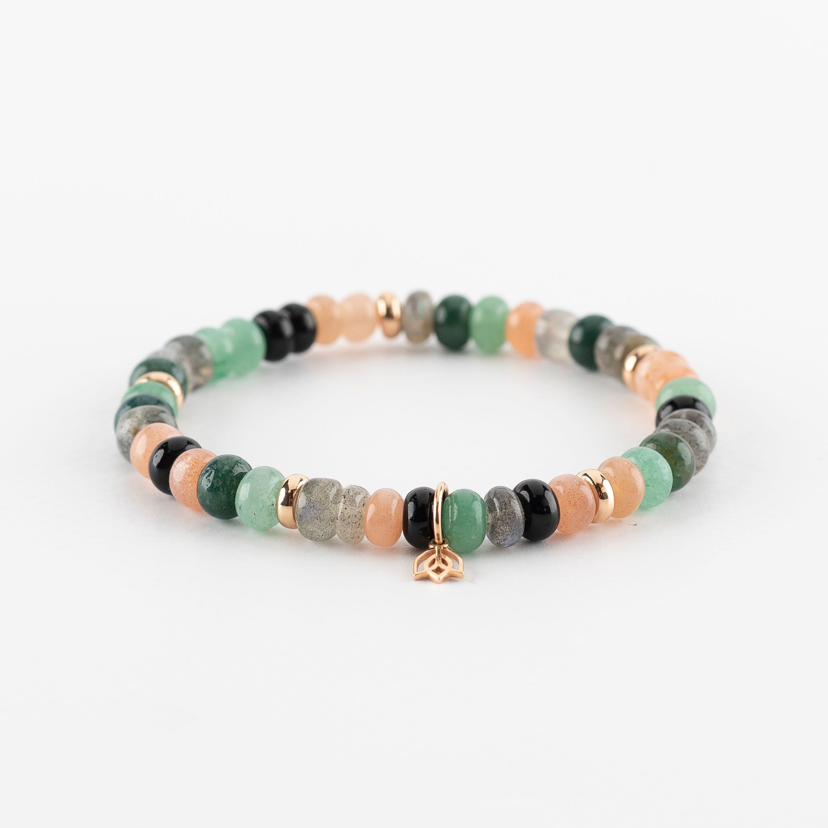 Y&G Wild Bloom | Edelstenen armband & 18k roségoud