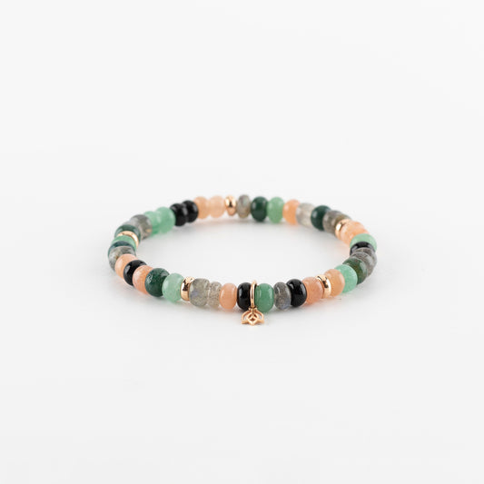 Y&G Wild Bloom | Edelstenen armband & 18k roségoud