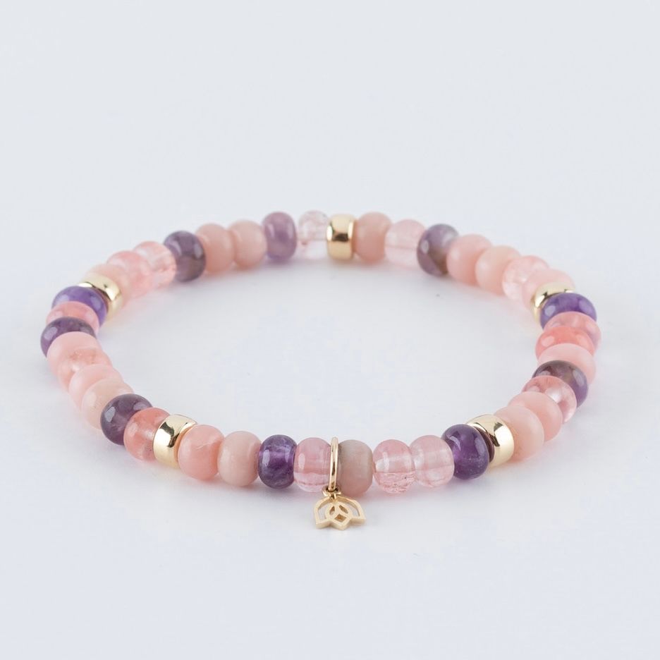 Y&G Disco Fever | Edelstenen armband & 14k goud