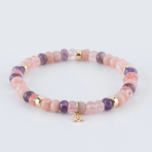 Y&G Disco Fever | Edelstenen armband & 14kt goud